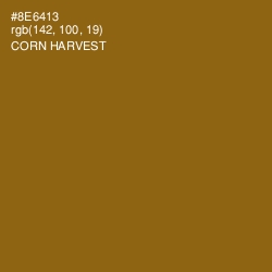 #8E6413 - Corn Harvest Color Image
